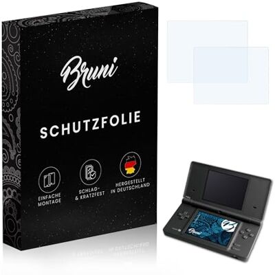Bruni Displaybeschermfolie compatibel met Nintendo DSi beschermfolie, kristalhelder, displaybeschermfolie (set van 2) Bruni Displaybeschermfolie compatibel met Nintendo DSi beschermfolie, kristalhelder, displaybeschermfolie (set van 2)