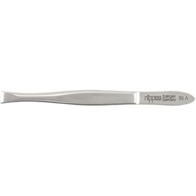nippes Solingen Pincet met rechte punt, roestvrij staal, 8 cm, pincet, wenkbrauwontharing, voor nauwkeurige ontharing, Made in Germany nippes Solingen Pincet met rechte punt, roestvrij staal, 8 cm, pincet, wenkbrauwontharing, voor nauwkeurige ontharing, Made in Germany