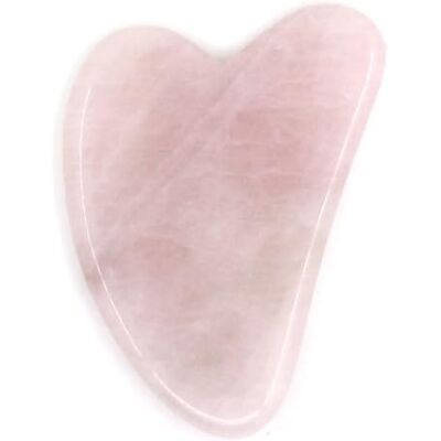 Sun Gua Sha van natuursteen – rozenkwarts (+ hoes) – massage voor gezicht en lichaam om de teint te verfrissen, wallen en donkere kringen te behandelen, de bloedsomloop te stimuleren – Sun Gua Sha van natuursteen – rozenkwarts (+ hoes) – massage voor gezicht en lichaam om de teint te verfrissen, wallen en donkere kringen te behandelen, de bloedsomloop te stimuleren –