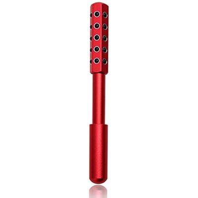 JIUJ Radiance Roller germaniumsteen voor gezicht, ogen en lichaam, schoonheidsroller voor huidversteviging, leeglopen, anti-aging en spanningsverlichting (rood) JIUJ Radiance Roller germaniumsteen voor gezicht, ogen en lichaam, schoonheidsroller voor huidversteviging, leeglopen, anti-aging en spanningsverlichting (rood)