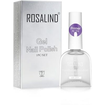 ROSALIND Nail Primer Vernis Semi Permanent, 11ml Primer Nail Prep pour Semi Permanent Manucure ROSALIND Nail Primer Vernis Semi Permanent, 11ml Primer Nail Prep pour Semi Permanent Manucure