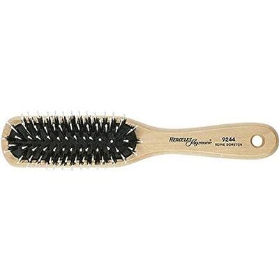 Hercules 9244 Paddle Brush Voedende borstel met natuurlijke haren borstel van wildzwijnhaar met polyamide noppen verzorgingsborstel voor lang haar licht hout Hercules 9244 Paddle Brush Voedende borstel met natuurlijke haren borstel van wildzwijnhaar met polyamide noppen verzorgingsborstel voor lang haar licht hout