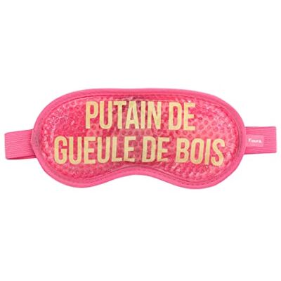 Fisura Koude oogmasker "P*tain de houten geule". Koud roze masker voor de ogen. Gelmasker voor gezwollen ogen en donkere kringen. Migraine Herbruikbaar koud oogmasker. 18,5 cm x 9 cm Fisura Koude oogmasker "P*tain de houten geule". Koud roze masker voor de ogen. Gelmasker voor gezwollen ogen en donkere kringen. Migraine Herbruikbaar koud oogmasker. 18,5 cm x 9 cm