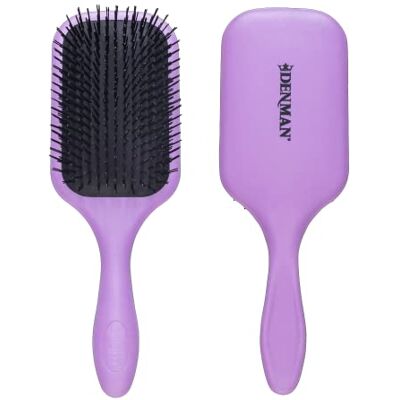 Denman Tangle Tamer Ultra D90L Ontwarrende borstel voor krullend haar en zwart echt haar, voor gebruik met droog en nat haar, violet Denman Tangle Tamer Ultra D90L Ontwarrende borstel voor krullend haar en zwart echt haar, voor gebruik met droog en nat haar, violet
