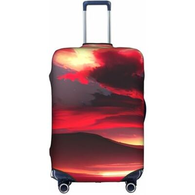 OXKGHHO Red Sky At Night Housse de protection pour valise avec motif étoilé pour bagages de 45,7 à 81,3 cm, blanc, Medium OXKGHHO Red Sky At Night Housse de protection pour valise avec motif étoilé pour bagages de 45,7 à 81,3 cm, blanc, Medium