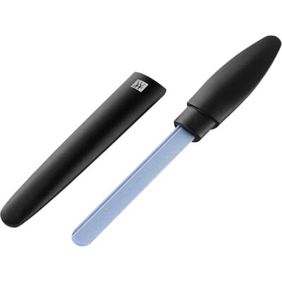 ZWILLING Keramische nagelvijl (grove en fijnkorrelige vijloppervlakken, voor gevoelige nagels, met beschermkap), zwart, 170 mm ZWILLING Keramische nagelvijl (grove en fijnkorrelige vijloppervlakken, voor gevoelige nagels, met beschermkap), zwart, 170 mm