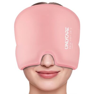 ONLYCARE Anti-migrainemuts, verkoelende kap, verkoelend masker, koelmasker, hoofdpijnmasker, verkoelende kalot, van gel ter verlichting van migraine (roze) ONLYCARE Anti-migrainemuts, verkoelende kap, verkoelend masker, koelmasker, hoofdpijnmasker, verkoelende kalot, van gel ter verlichting van migraine (roze)