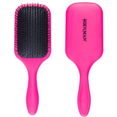 Denman Tangle Tamer Ultra D90L ontwarrende borstel voor krullend haar en zwart echt haar, voor gebruik op droog en nat haar, roze Denman Tangle Tamer Ultra D90L ontwarrende borstel voor krullend haar en zwart echt haar, voor gebruik op droog en nat haar, roze
