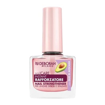 DEBORAH Milano Behandelingslak voor zwakke en vervormde nagels, met calcium, keratine en avocado-olie, herstelt en geeft voeding, 8,5 ml DEBORAH Milano Behandelingslak voor zwakke en vervormde nagels, met calcium, keratine en avocado-olie, herstelt en geeft voeding, 8,5 ml