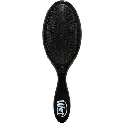 Wet Brush Originele Detangler, IntelliFlex Bristles, zwart Ultra Soft IntelliFlex Bristles Gently Separate Knots with Ease, minimale haarbeschadiging en breuk, voor alle haartypes Wet Brush Originele Detangler, IntelliFlex Bristles, zwart Ultra Soft IntelliFlex Bristles Gently Separate Knots with Ease, minimale haarbeschadiging en breuk, voor alle haartypes