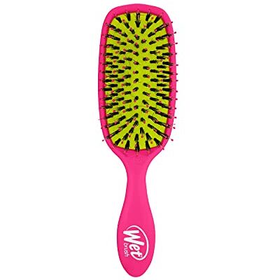 Wet Brush Shine Enhancer borstel met zachte Intelliflex en natuurlijke wilde zwijnenharen om natuurlijke oliën te verdelen zonder het haar te breken, roze Soft IntelliFlex and Natural Boar Bristles Distribute Hair's Natural Oils, Gentle on All Hair Type Wet Brush Shine Enhancer borstel met zachte Intelliflex en natuurlijke wilde zwijnenharen om natuurlijke oliën te verdelen zonder het haar te breken, roze Soft IntelliFlex and Natural Boar Bristles Distribute Hair's Natural Oils, Gentle on All Hair Type