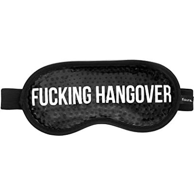 Fisura Koud oogmasker "F*cking Hangover". Zwart koud oogmasker. Gelmasker voor gezwollen ogen en donkere kringen. Migraine Herbruikbaar koud oogmasker. 18,5 cm x 9 cm Fisura Koud oogmasker "F*cking Hangover". Zwart koud oogmasker. Gelmasker voor gezwollen ogen en donkere kringen. Migraine Herbruikbaar koud oogmasker. 18,5 cm x 9 cm