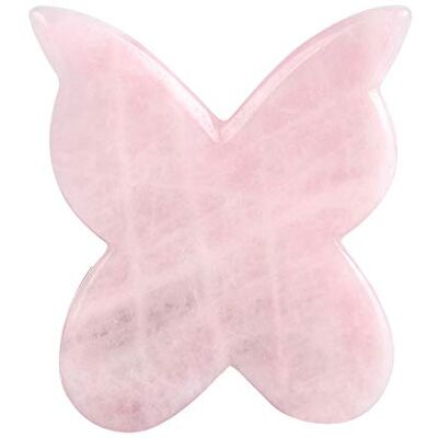 NewL Gua Sha Jade Roller echte rozenkwarts paddenstoel massage board Guasha gezicht massage tool (vlindervorm) NewL Gua Sha Jade Roller echte rozenkwarts paddenstoel massage board Guasha gezicht massage tool (vlindervorm)