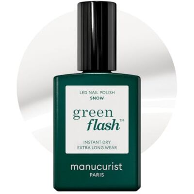 Manucurist Green Flash nagellak, semi-permanent, 12-free gelnagellak, 84% biologisch, professionele manicure, 15 ml, sneeuw Manucurist Green Flash nagellak, semi-permanent, 12-free gelnagellak, 84% biologisch, professionele manicure, 15 ml, sneeuw