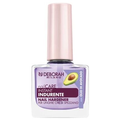 DEBORAH Milano Uithardende lak voor brekende nagels, met calcium, keratine en avocado-olie, brengt kracht, voeding en flexibiliteit, 8,5 ml DEBORAH Milano Uithardende lak voor brekende nagels, met calcium, keratine en avocado-olie, brengt kracht, voeding en flexibiliteit, 8,5 ml