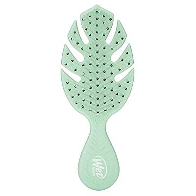 Wet Brush Go Green Mini Detangler, Plant Based, Green Plant Based Eco-Friendly Mini Detangler met Ultra Soft IntelliFlex Bristles, Compact Travel Size, voor alle haartypes Wet Brush Go Green Mini Detangler, Plant Based, Green Plant Based Eco-Friendly Mini Detangler met Ultra Soft IntelliFlex Bristles, Compact Travel Size, voor alle haartypes