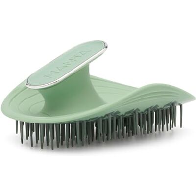 MANTA Originele haarborstel tegen breuk: beste ontwarrende en flexibele borstel voor gezond, dun haar en alle haartypes, zachte verzorging voor vrouwen en mannen, serene groen MANTA Originele haarborstel tegen breuk: beste ontwarrende en flexibele borstel voor gezond, dun haar en alle haartypes, zachte verzorging voor vrouwen en mannen, serene groen
