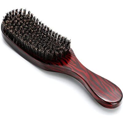 ZJchao Mannenborstel voor mannen, wildzwijngolf, Bri stle voor mannen, grote kam van beuken gebogen haarborstel, bruin ZJchao Mannenborstel voor mannen, wildzwijngolf, Bri stle voor mannen, grote kam van beuken gebogen haarborstel, bruin