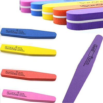lemgyiamz Set van 5 professionele nagelvijlen in zebravorm Banana 100/180 lemgyiamz Set van 5 professionele nagelvijlen in zebravorm Banana 100/180