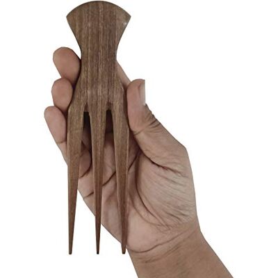 Plai Na Afro Pick kam voor Afrikaans haar Houten scheidingskam voor vlechten en cornrows Plai Na Afro Pick kam voor Afrikaans haar Houten scheidingskam voor vlechten en cornrows