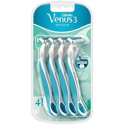 Gillette Venus Sensitive wegwerp scheerapparaat voor vrouwen, 3 stuks Gillette Venus Sensitive wegwerp scheerapparaat voor vrouwen, 3 stuks