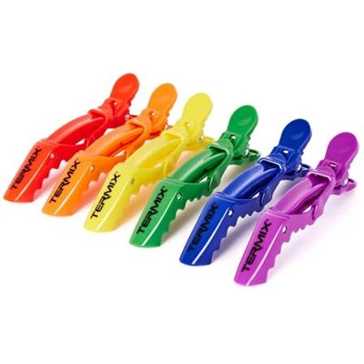 Termix Set van 6 professionele haarspelden voor kappersapparaten, perfecte grip en grip. Termix Set van 6 professionele haarspelden voor kappersapparaten, perfecte grip en grip.