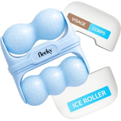 Fleeky Brow FLEEKY Ijsroller voor het gezicht, ijsroller tegen wallen en rimpels, gezichtsmassagerol voor anti-aging, gezichtsversteviging en gezichtsglazuur, ideaal voor Fleeky Brow FLEEKY Ijsroller voor het gezicht, ijsroller tegen wallen en rimpels, gezichtsmassagerol voor anti-aging, gezichtsversteviging en gezichtsglazuur, ideaal voor