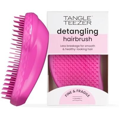 Tangle Teezer Fijne borstel voor breekbaar haar, roze – borstel tegen knopen fijn en breekbaar haar – fijn haar dat zacht ontwart Tangle Teezer Fijne borstel voor breekbaar haar, roze – borstel tegen knopen fijn en breekbaar haar – fijn haar dat zacht ontwart