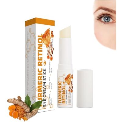 YOENBG Kurkuma balsem tegen wallen onder de ogen, anti-aging crème, retinol oogcontourpotlood, wallen onder de ogen, hydraterende oogstick tegen wallen en donkere kringen YOENBG Kurkuma balsem tegen wallen onder de ogen, anti-aging crème, retinol oogcontourpotlood, wallen onder de ogen, hydraterende oogstick tegen wallen en donkere kringen
