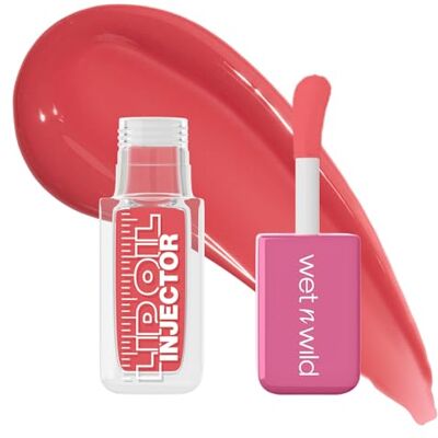 wet 'n wild Wet n Wild, opvullende olie voor de lippen, hoogglanzende afwerking, met gemberolie en chili-extract voor vollere lippen, lichte en niet-plakkerige formule, eenvoudige aanraking wet 'n wild Wet n Wild, opvullende olie voor de lippen, hoogglanzende afwerking, met gemberolie en chili-extract voor vollere lippen, lichte en niet-plakkerige formule, eenvoudige aanraking