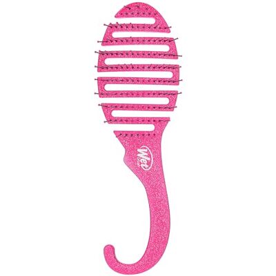 Wet Brush Shower Detangler, Prevents Breakage, Pink Glitter Ultra Soft IntelliFlex Bristles Prevent Breakage and Split Ends, Gentle on All Hair Types, Pink Glitter Finish Wet Brush Shower Detangler, Prevents Breakage, Pink Glitter Ultra Soft IntelliFlex Bristles Prevent Breakage and Split Ends, Gentle on All Hair Types, Pink Glitter Finish