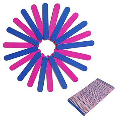 Bodiiwuliu 100 stuks mini-nagelvijlen, dubbelzijdig, korrel 180/240, draagbaar, professioneel, nagelvijl, nagelstyling gereedschap voor thuis en woonkamer Bodiiwuliu 100 stuks mini-nagelvijlen, dubbelzijdig, korrel 180/240, draagbaar, professioneel, nagelvijl, nagelstyling gereedschap voor thuis en woonkamer