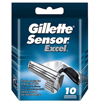 Gillette Scheermesjes voor heren, sensor 3, 10 stuks Gillette Scheermesjes voor heren, sensor 3, 10 stuks