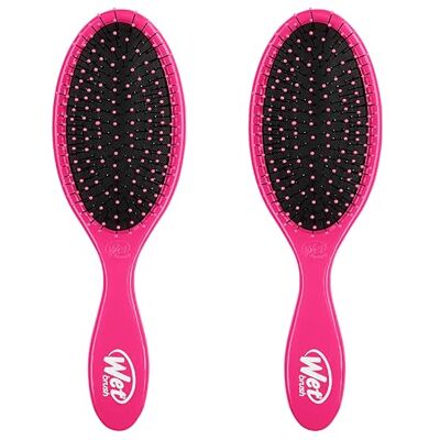 Wet Brush Set van 2 originele roze ontwarrende haarborstels ultrazachte IntelliFlex borstelharen ontwarrende borstel die gemakkelijk door knopen glijdt voor alle haartypes voor Wet Brush Set van 2 originele roze ontwarrende haarborstels ultrazachte IntelliFlex borstelharen ontwarrende borstel die gemakkelijk door knopen glijdt voor alle haartypes voor