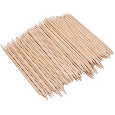 Pongnas 200 stuks nagelriemduwer van hout voor manicure, pedicure, nail art Pongnas 200 stuks nagelriemduwer van hout voor manicure, pedicure, nail art