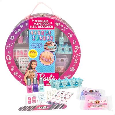 COLORBABY Barbie 48428 Manicure- en pedicureset met nagellak, nagelvijl, stickers en stickers, vingerscheider, beautyset voor meisjes, 8 jaar COLORBABY Barbie 48428 Manicure- en pedicureset met nagellak, nagelvijl, stickers en stickers, vingerscheider, beautyset voor meisjes, 8 jaar