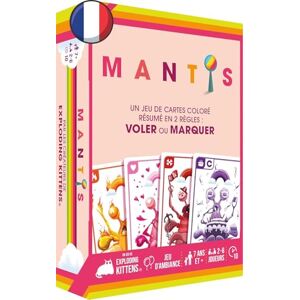 Asmodee Gezelschapsspel Mantis Franse versie Exploding Kittens gezelschapsspel 7+ 2-6 spelers 15 minuten familiespel Asmodee Gezelschapsspel Mantis Franse versie Exploding Kittens gezelschapsspel 7+ 2-6 spelers 15 minuten familiespel