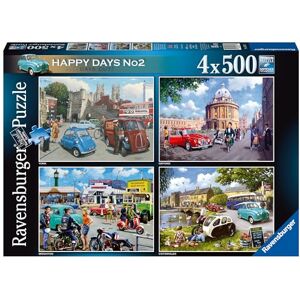 Ravensburger Happy Days Collection No.2 Days Out puzzel 4 x 500 stukjes voor volwassenen en kinderen vanaf 10 jaar Ravensburger Happy Days Collection No.2 Days Out puzzel 4 x 500 stukjes voor volwassenen en kinderen vanaf 10 jaar
