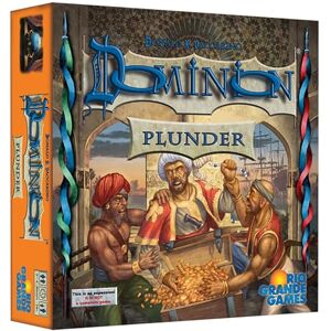 Dominion: Plunder Expansion Strategiekaarten, verkenning en plundering van de zee, Rio Grande spellen, voor kinderen vanaf 14 jaar, 2-4 spelers, 30 minuten speeltijd Dominion: Plunder Expansion Strategiekaarten, verkenning en plundering van de zee, Rio Grande spellen, voor kinderen vanaf 14 jaar, 2-4 spelers, 30 minuten speeltijd