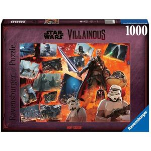 Ravensburger Puzzel Star Wars Villainous: Moff Gideon, Villainous collectie, 1000 stukjes, cadeau-idee, voor hem of haar, puzzel voor volwassenen Ravensburger Puzzel Star Wars Villainous: Moff Gideon, Villainous collectie, 1000 stukjes, cadeau-idee, voor hem of haar, puzzel voor volwassenen