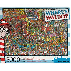 AQUARIUS , Where's Waldo 3000 Officiële Stukken Waar is Wally Puzzels Merchandise & Collecties Zonder Glans Precisie Fit 81 x 114 cm AQUARIUS , Where's Waldo 3000 Officiële Stukken Waar is Wally Puzzels Merchandise & Collecties Zonder Glans Precisie Fit 81 x 114 cm