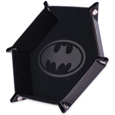 Rio Batman dobbelsteenbaan, zwart, 19 x 19 cm, leer en fluweel Rio Batman dobbelsteenbaan, zwart, 19 x 19 cm, leer en fluweel