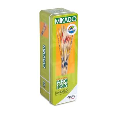 Cayro Mikado Metal Box Behendigheidsspel Pak de houten stokjes zonder anderen te verplaatsen + 2 spelers Cayro Mikado Metal Box Behendigheidsspel Pak de houten stokjes zonder anderen te verplaatsen + 2 spelers