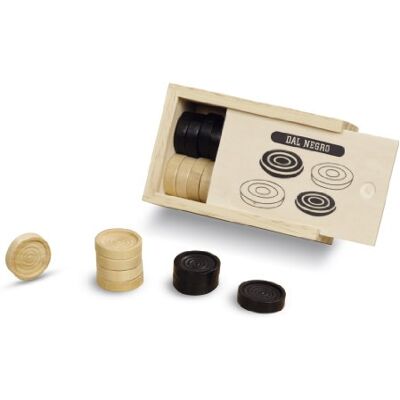 Dal Negro 02690 speelstenen van hout, 28 mm Dal Negro 02690 speelstenen van hout, 28 mm
