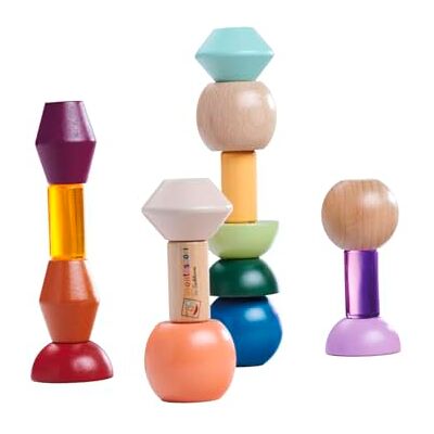 Eichhorn Montessori Perles empilables Jeu éducatif avec perles en bois colorées de différentes formes Favorise la dextérité et la reconnaissance des couleurs En bois de bouleau et de hêtre Eichhorn Montessori Perles empilables Jeu éducatif avec perles en bois colorées de différentes formes Favorise la dextérité et la reconnaissance des couleurs En bois de bouleau et de hêtre
