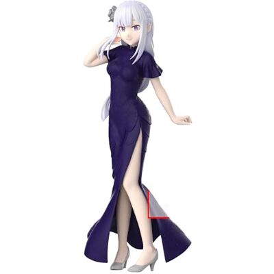 Banpresto Emilia Re:Zero-Starting Life In Another World Glitter&Glamours 24 cm meerkleurig BP89039P Banpresto Emilia Re:Zero-Starting Life In Another World Glitter&Glamours 24 cm meerkleurig BP89039P