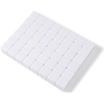 Apostrophe Games Dés de Jeu de Société Vierges Personnalisables de 50 Pièces de 16 mm, Blanc 50 dés blancs personnalisables pour jeux de société, tri, comptage, activités mathématiques, pièces de rechange de jeux Apostrophe Games Dés de Jeu de Société Vierges Personnalisables de 50 Pièces de 16 mm, Blanc 50 dés blancs personnalisables pour jeux de société, tri, comptage, activités mathématiques, pièces de rechange de jeux