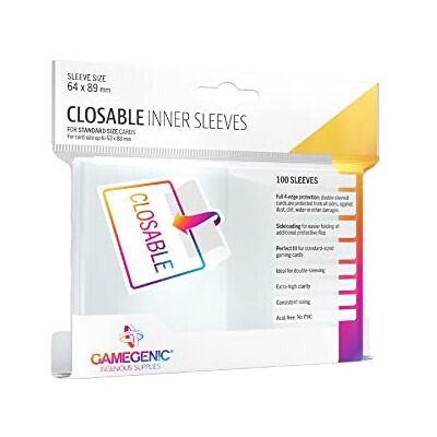 Asmodee Gamegenic Closable Inner Sleeves (100) Meertalig (Spaans) Asmodee Gamegenic Closable Inner Sleeves (100) Meertalig (Spaans)