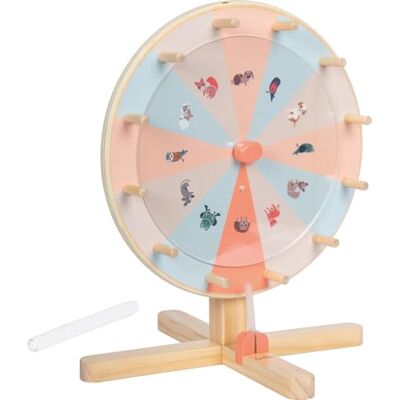 Small Foot Wheel of Fortune "Garden Buddies" gemaakt van hout, individueel writable disc en verwisselbare patronen, voor kinderen leeftijd 3 en up, 12645 Small Foot Wheel of Fortune "Garden Buddies" gemaakt van hout, individueel writable disc en verwisselbare patronen, voor kinderen leeftijd 3 en up, 12645