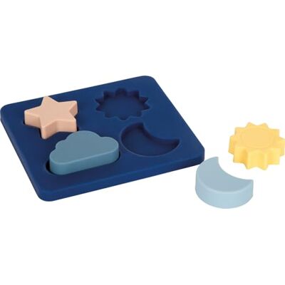 small foot siliconen setting puzzel, 4-delig plug-in spel, BPA-vrij, waterspeelgoed, motorvaardigheden speelgoed voor baby's leeftijd 1 jaar en up, 12752 small foot siliconen setting puzzel, 4-delig plug-in spel, BPA-vrij, waterspeelgoed, motorvaardigheden speelgoed voor baby's leeftijd 1 jaar en up, 12752